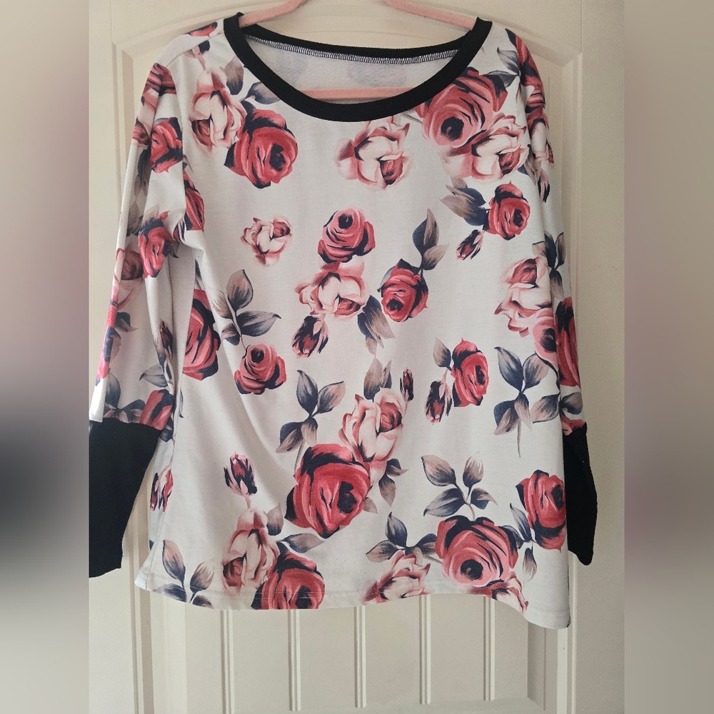 Floral Print Women's Top
